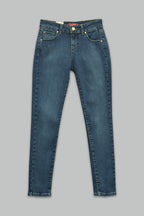 Pantalón skinny fit de mezclilla para mujer