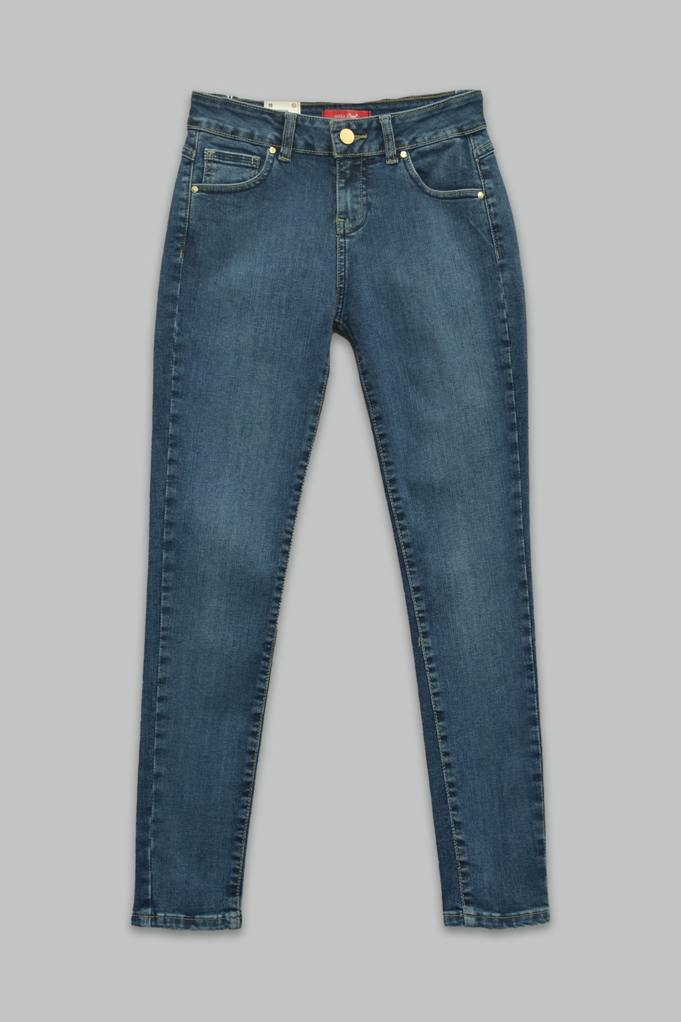 Pantalón skinny fit de mezclilla para mujer