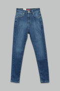 Pantalón skinny fit de mezclilla para mujer
