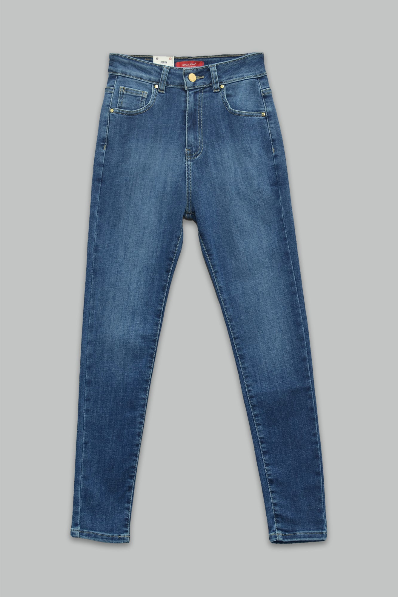 Pantalón skinny fit de mezclilla para mujer