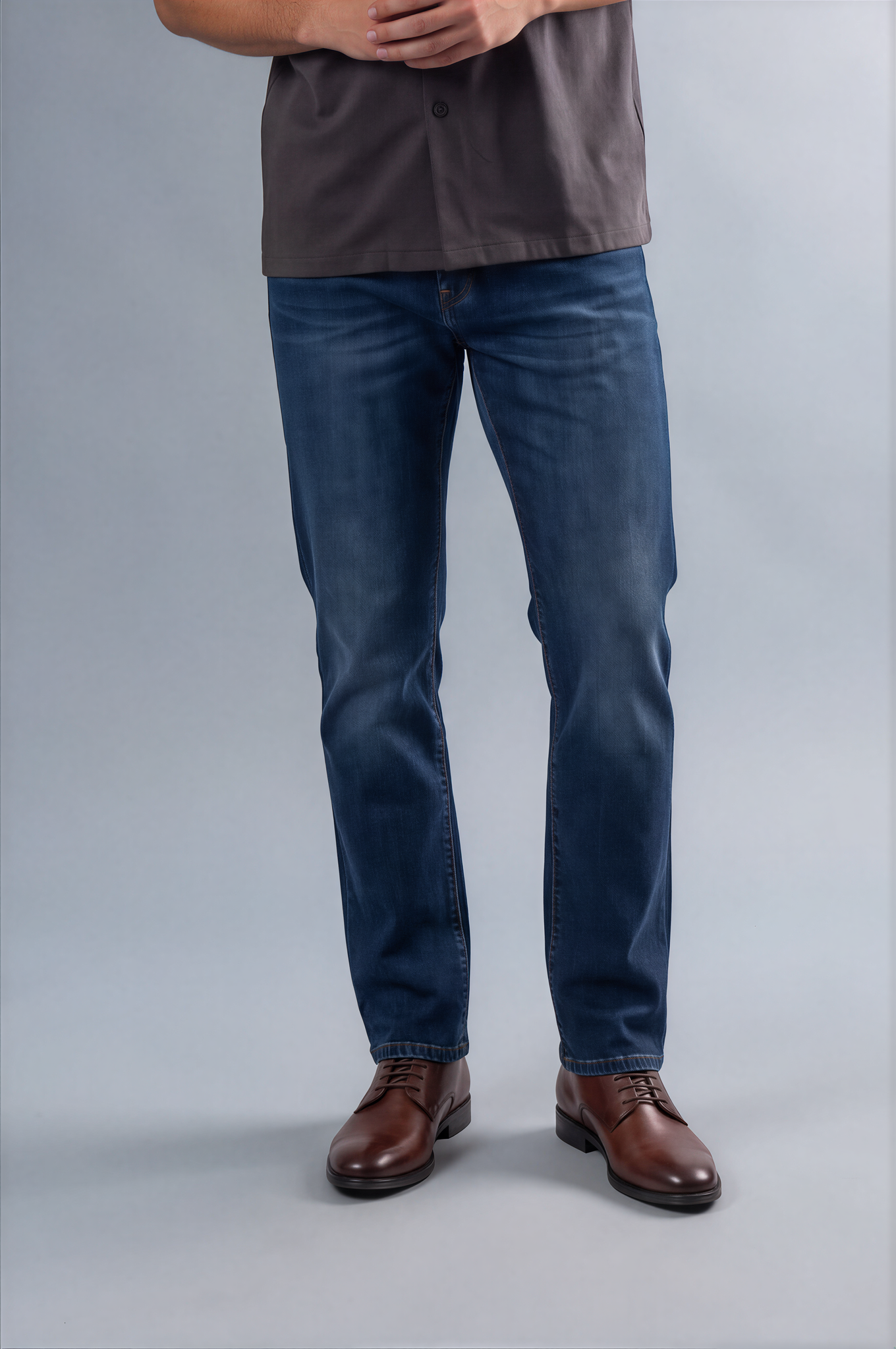 Pantalón de mezclilla Regular Stretch Fit para hombre