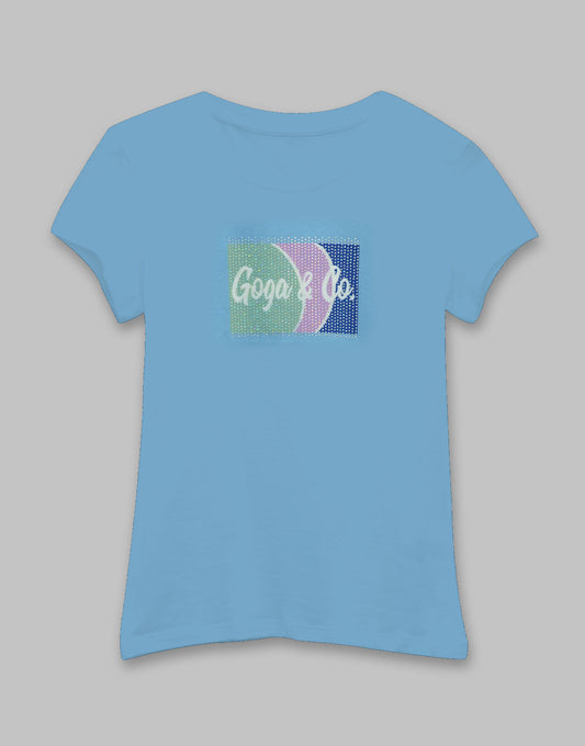 Playera con Detalles y estampado para Mujer