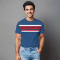 Playera Franjas Estampadas Logo Goga