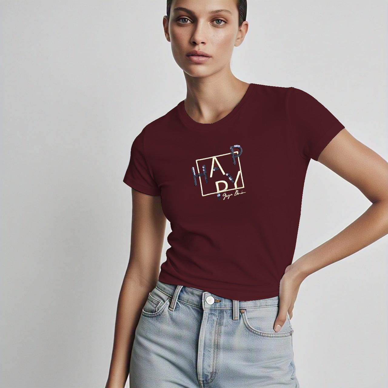 Playera Bordada para mujer.