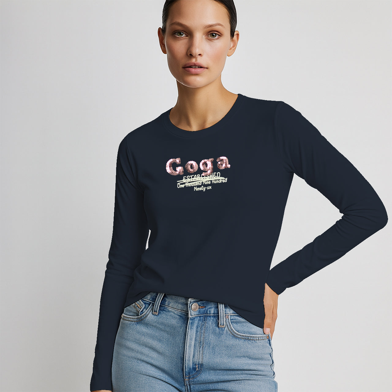 Playera Estampada/Lentejuela para mujer