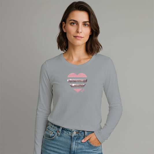 Playera Estampada/Lentejuela para mujer