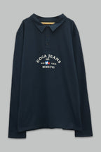 Playera Tipo Polo Estampada para niño