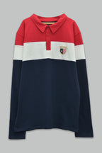 Playera Tipo Polo Estampada para niño