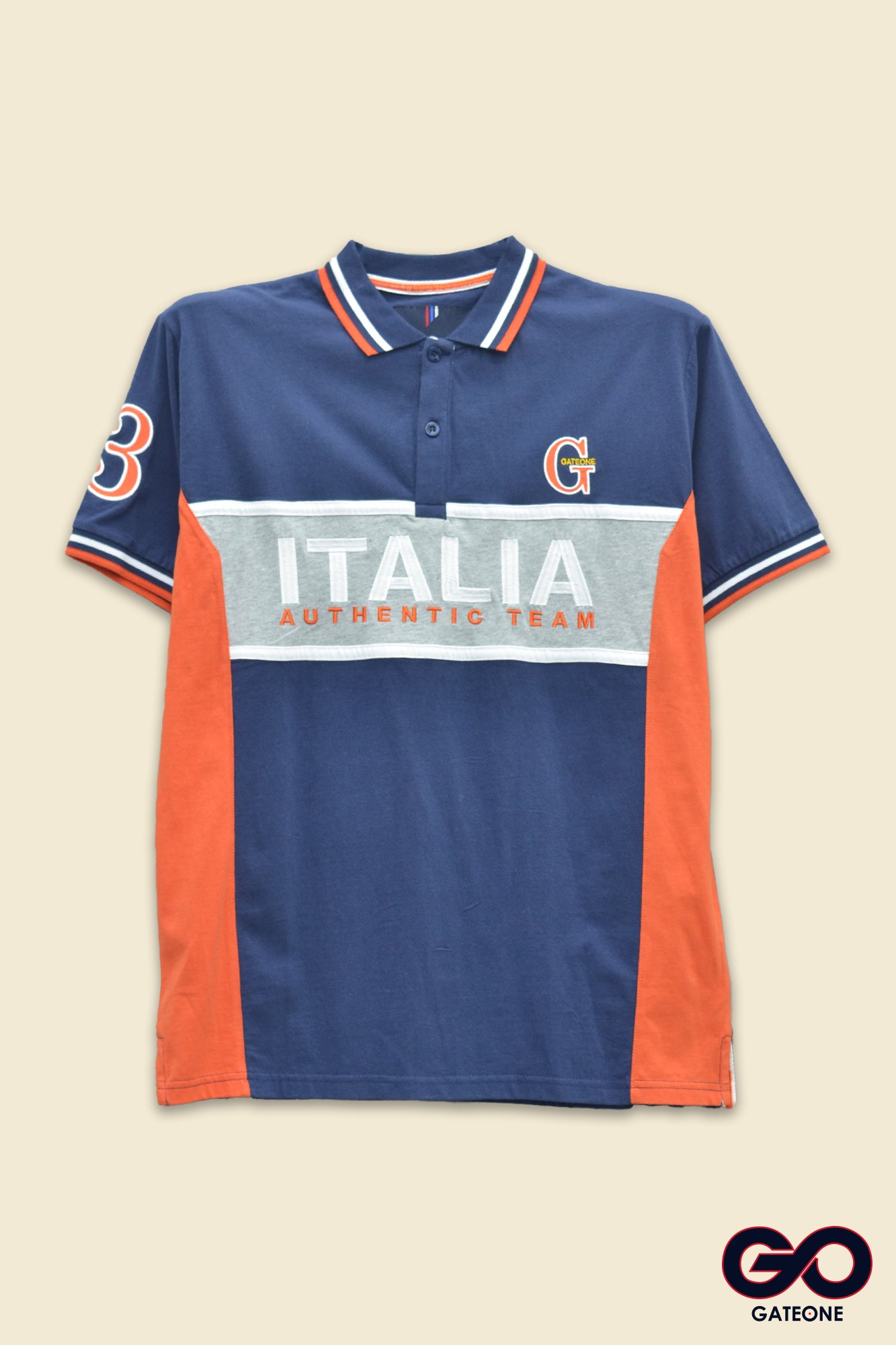 Playera para hombre Tipo Polo Bordada.