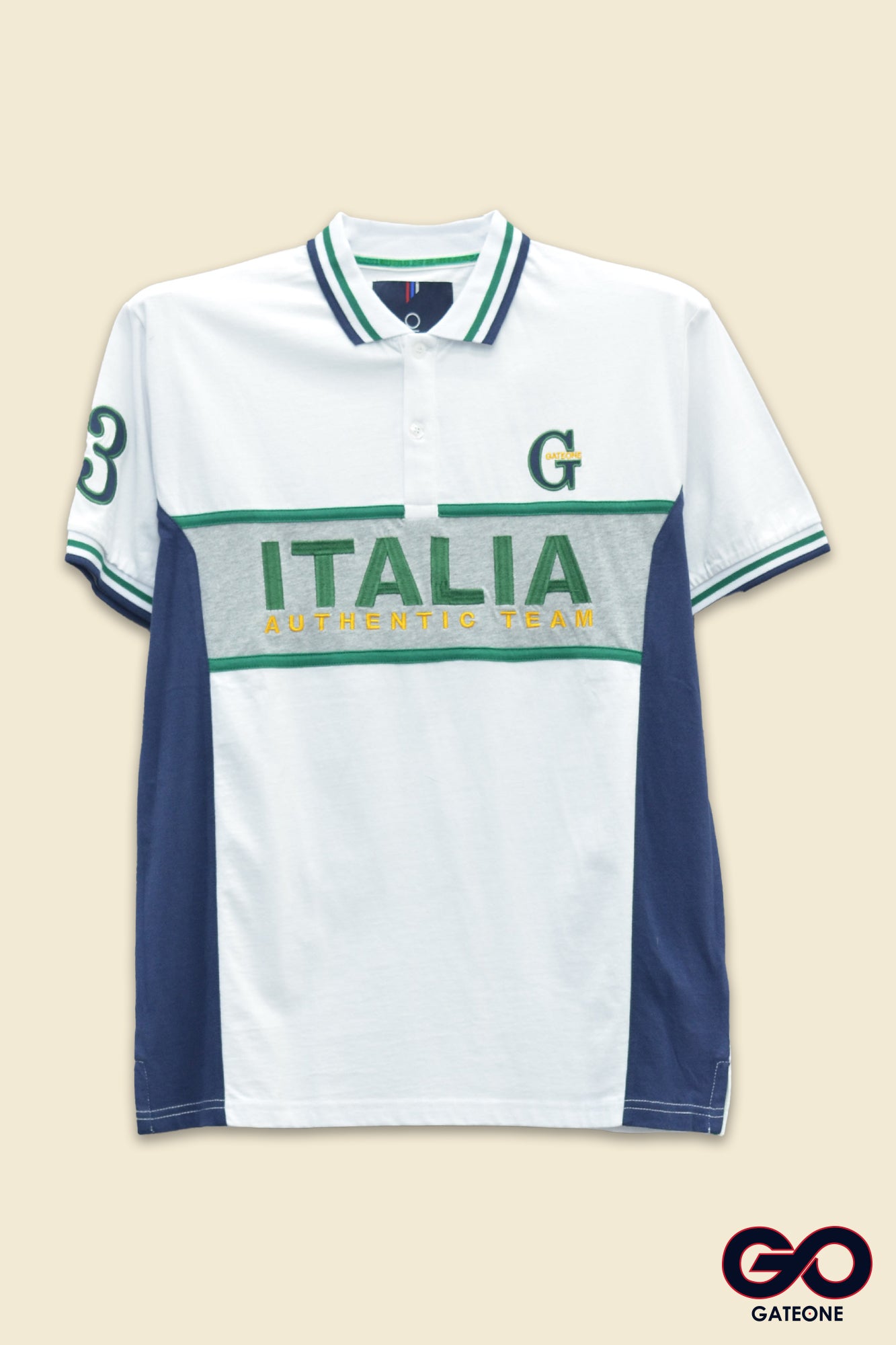 Playera para hombre Tipo Polo Bordada.