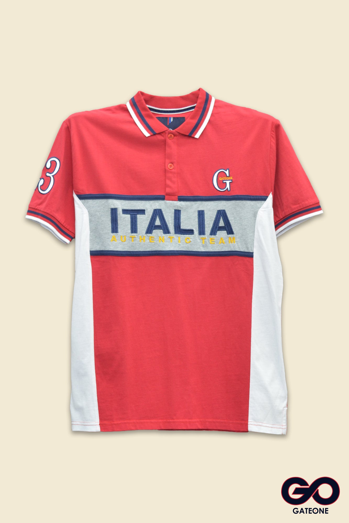 Playera para hombre Tipo Polo Bordada.