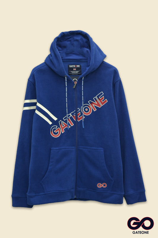 Sudadera para hombre, bolsas frontales y cierre.