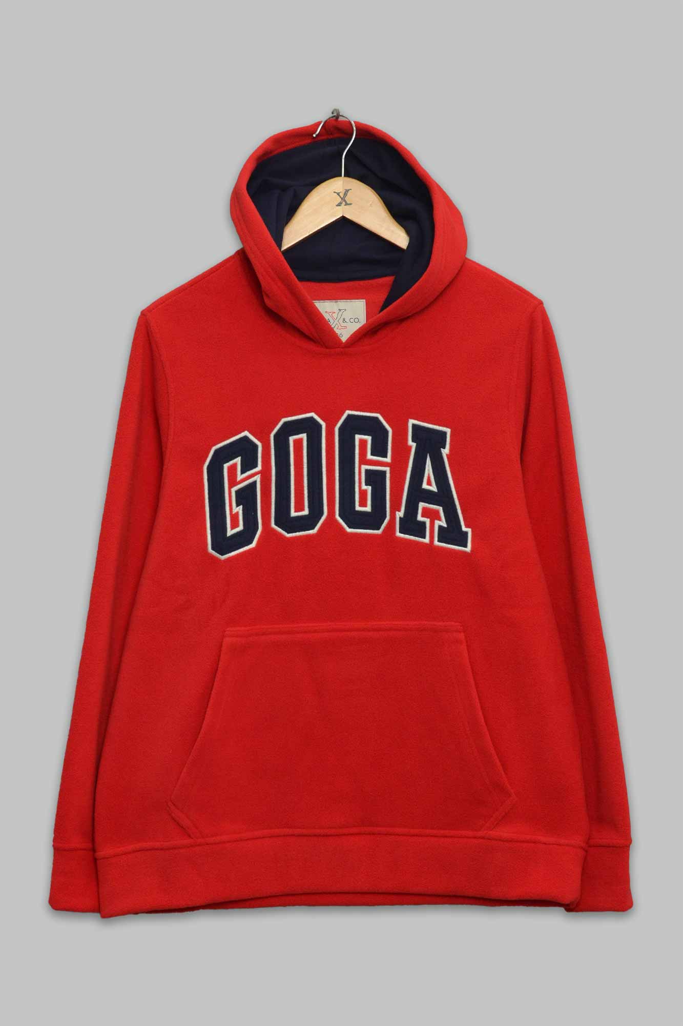 Sudadera polar para hombre, básica bordada con manga larga, capucha aj –  Goga & Co