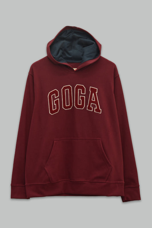 Sudadera polar Supersoft para hombre, bordada con manga larga, capucha ajustable, bolsas frontales.