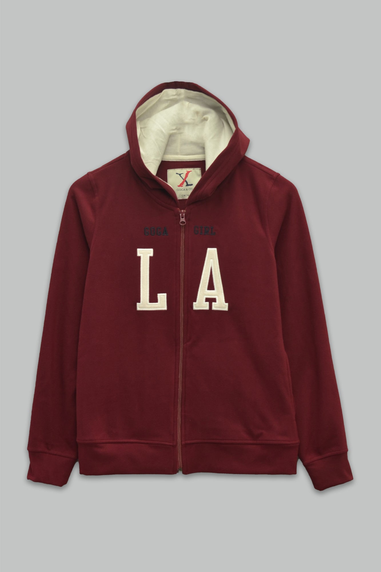 Sudadera Supersoft polar para Mujer bordada, con manga larga, bolsas frontales y cierre.